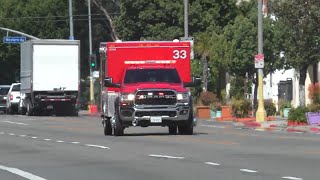 LAFD RESCUE 33 RESPONDING 