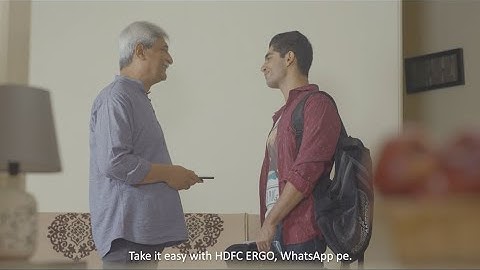 HDFC ERGO WhatsApp Chatbot Video- Motor Insurance