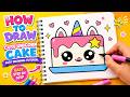 How to Draw a Cute Unicorn Cake 🦄🎂 | Easy Drawing Tutorial for Kids