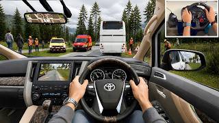 Crazy off road Drive with Toyota Vellfire through narrow road - Euro Truck Simulator 2 screenshot 3