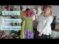 Making a bohemian fairy dress with tropical leaf print & upcycled fabric - boho fashion