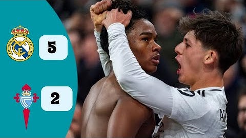 ملخص مباراة ريال مدريد و سلتا فيغو 2:5 ريمونتادا أهداف ريال مدريد في كأس ملك إسبانيا