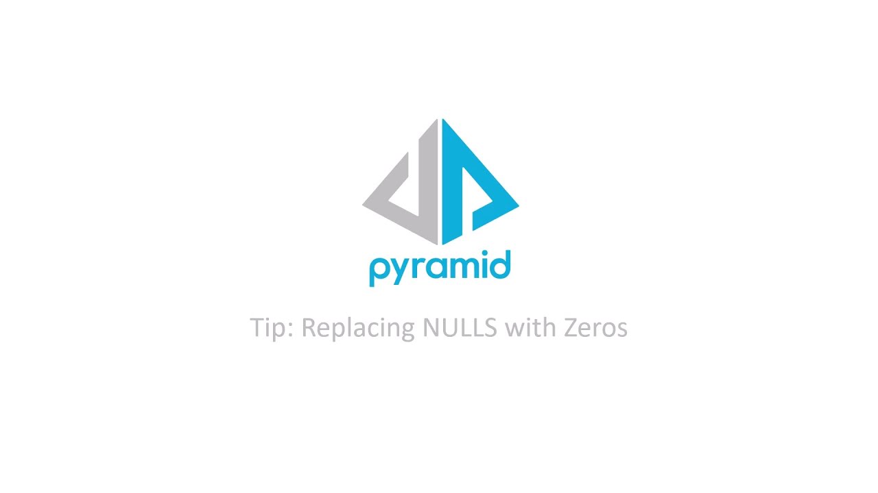 Tips & Tricks Replace Nulls With Zeros - YouTube
