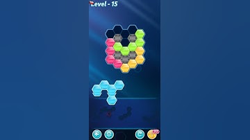 BLOCK! Hexa Puzzle! Rookie Level 15 (Rotate) - Lösung Solution Walkthrough
