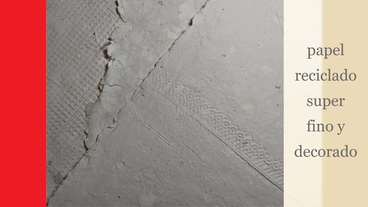 como hacer papel reciclado liso y fino con marca de agua DIY #papel#reciclar#pastapapel#manualidades