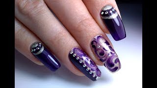 Design of the Monogram Nails with Drawing | Manicure 2017