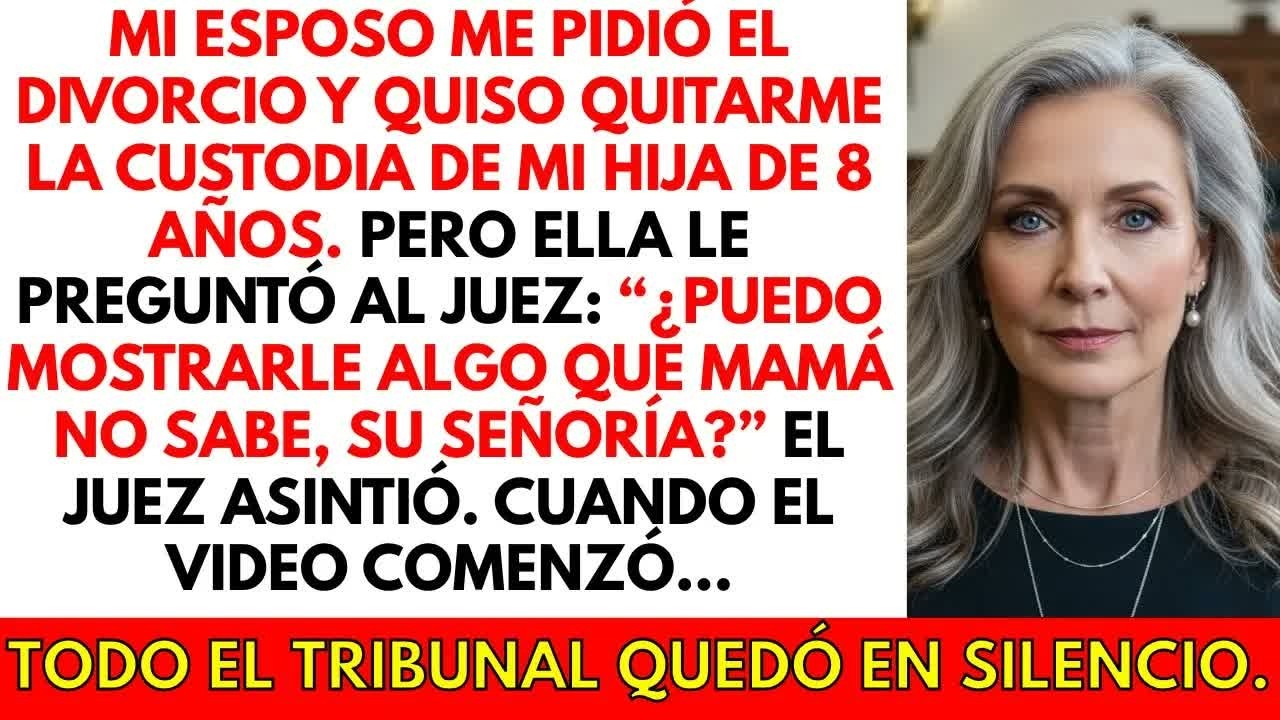 En mi audiencia de divorcio, mi hija mostró un video. Todos quedaron impactados con lo que reveló…