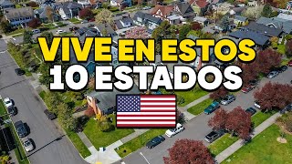 10 MEJORES ESTADOS para VIVIR en ESTADOS UNIDOS🇺🇸 para INMIGRANTES 2024