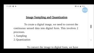 Image sampling and Quantization- Part 1
