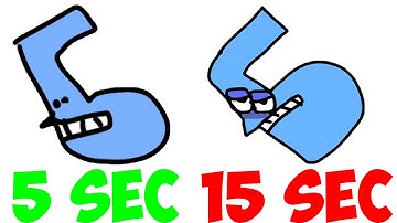 Drawing Russian Alphabet Lore in 5 SECONDS vs 15 SECONDS ( Full Version )