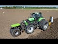 Rare deutzfahr agrotron 265 trike tractor  9 furrow eco ploughing