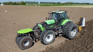 Rare Deutz-Fahr Agrotron 265 trike tractor | 9 furrow eco ploughing