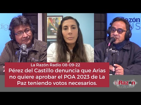 Pérez del Castillo denuncia que Arias no quiere aprobar POA 2023 de La Paz teniendo votos necesarios