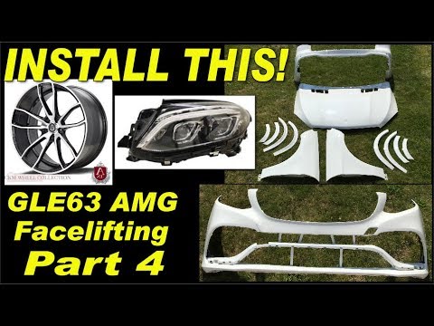Mercedes W166 ML conversion to AMG GLE 63 full bodykit and 22" wheels. Part 4