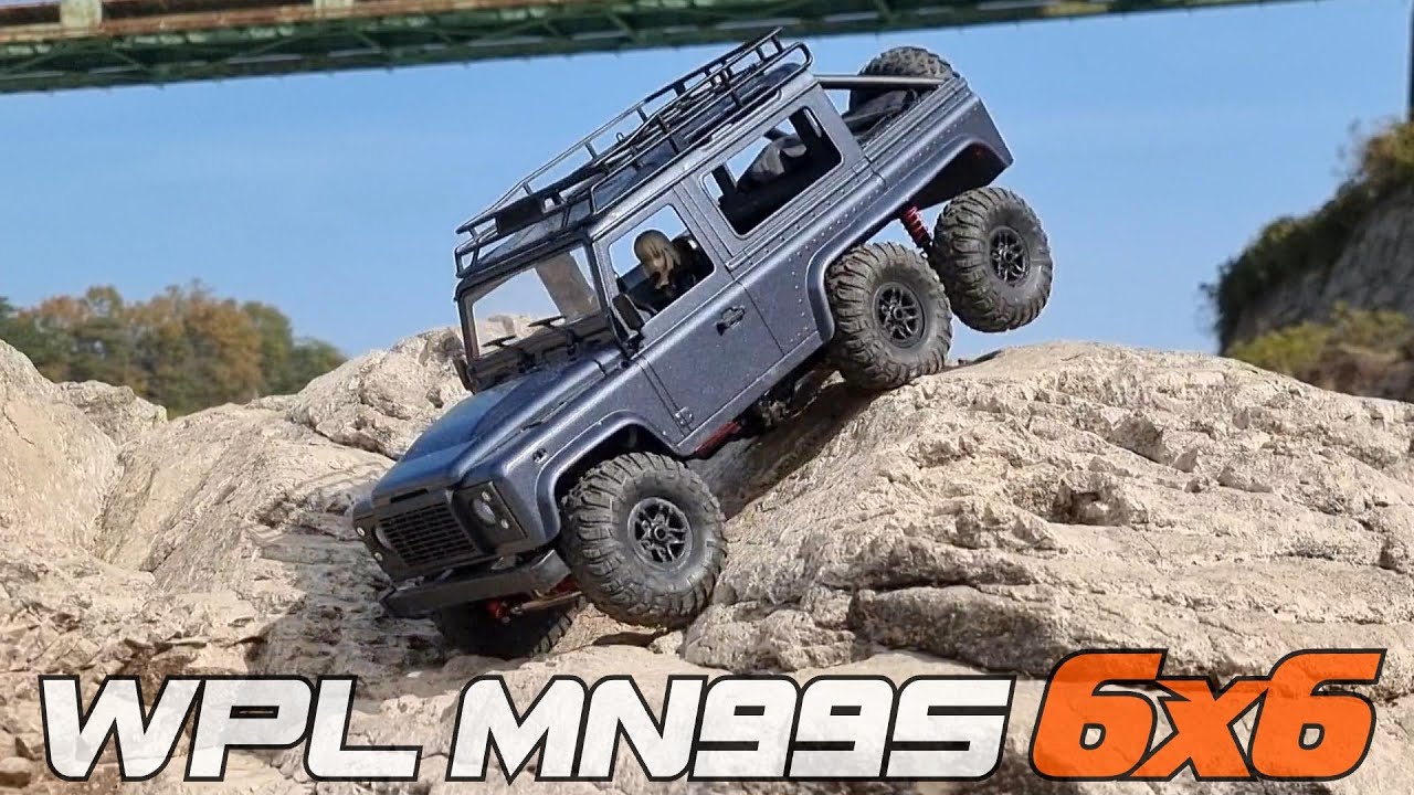 RC Car Land Rover Defender D90 Rock Crawling WPL D12 6x6 Custom