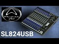 Wharfedale pro  sl824usb 12 channel mixer  unboxing and sound check