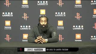 James Harden Says He Wants To Leave Houston, It Cant Be Fixed James Harden Post Game Interview