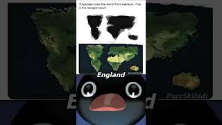 Celebrity Drawing the World Map from Memory... 🌍 Where is England?! Geography Meme Wealth