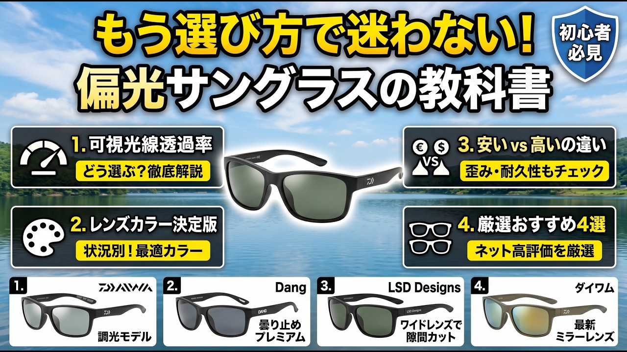How to Choose Polarized Fishing Sunglasses! 4 Best Value