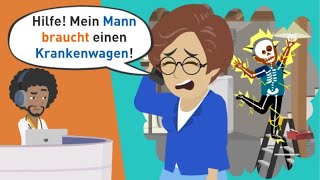 Learn German | Help! My husband's had an accident! Send an ambulance! | vocabulary