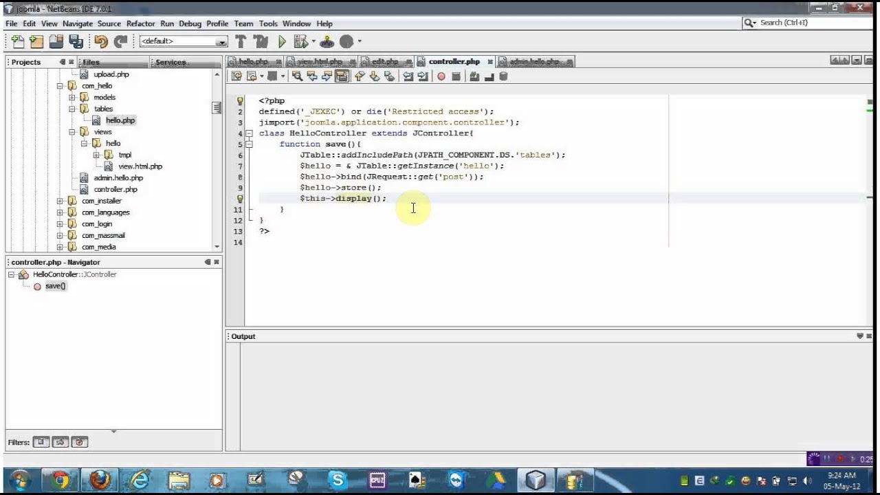 Phần 4: Cơn bản MVC component - Layout edit, controller, JTable...