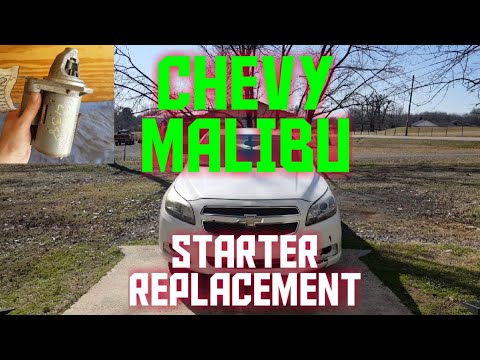 Starter replacement on a 2011-2014 Chevrolet Malibu - YouTube