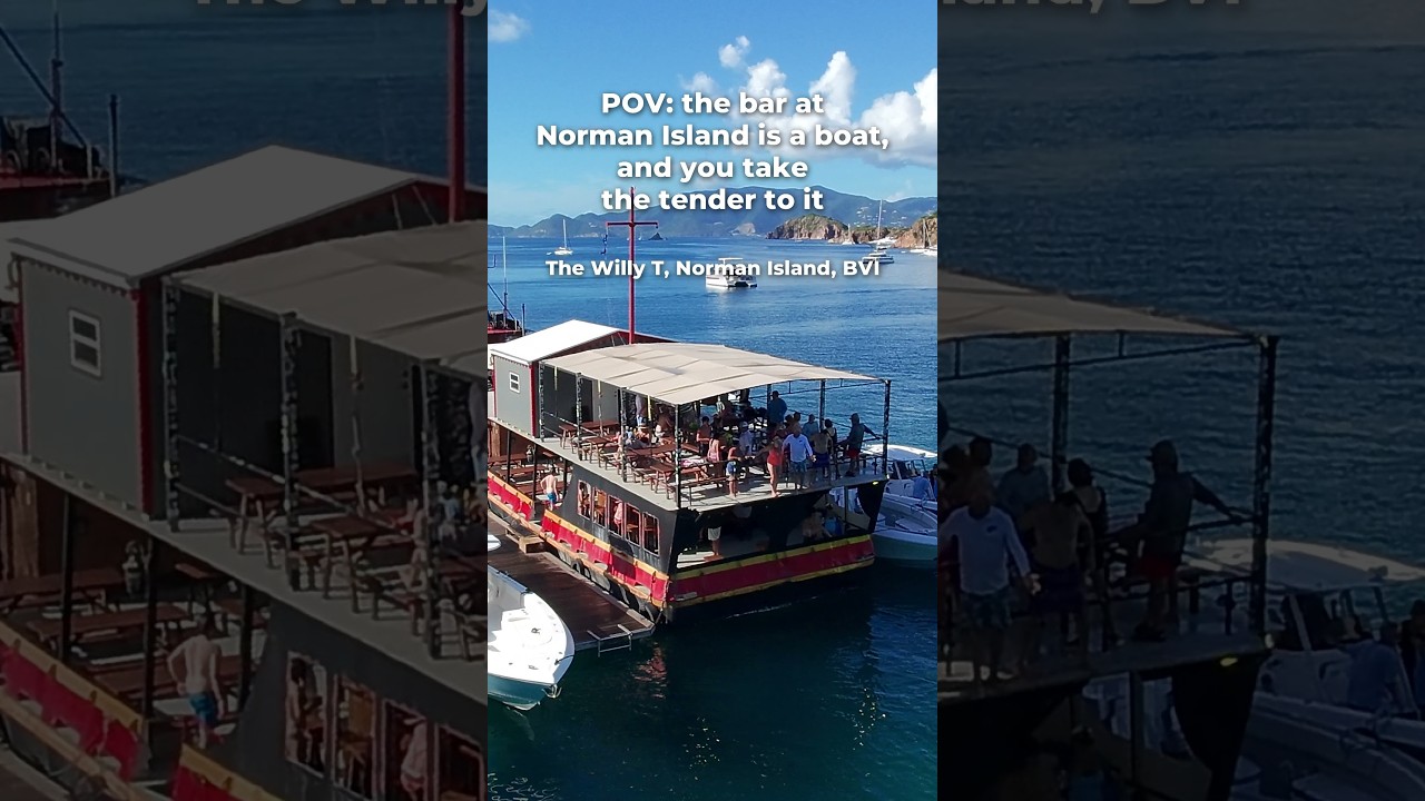 The bar at Norman Island is a boat | myBVIcharter