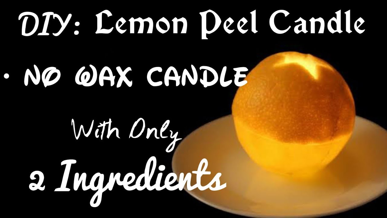 DIY Lemon Peel Candel | Without Wax | Aroma Candel