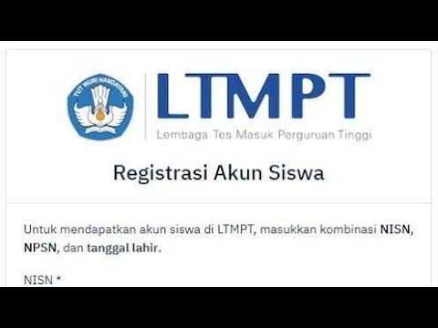 Cara Daftar Akun LTMPT 2021/2022 || Kuliah