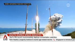 South Korea's Nuri rocket blasts off for fifth mission with 15 satellites on board