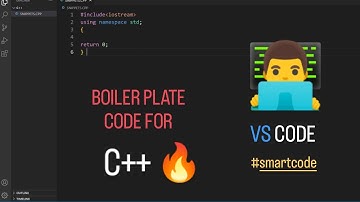 Boiler Plate in VS CODE for C++