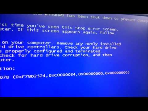 Video: How To Remove The Blue Screen In Windows XP