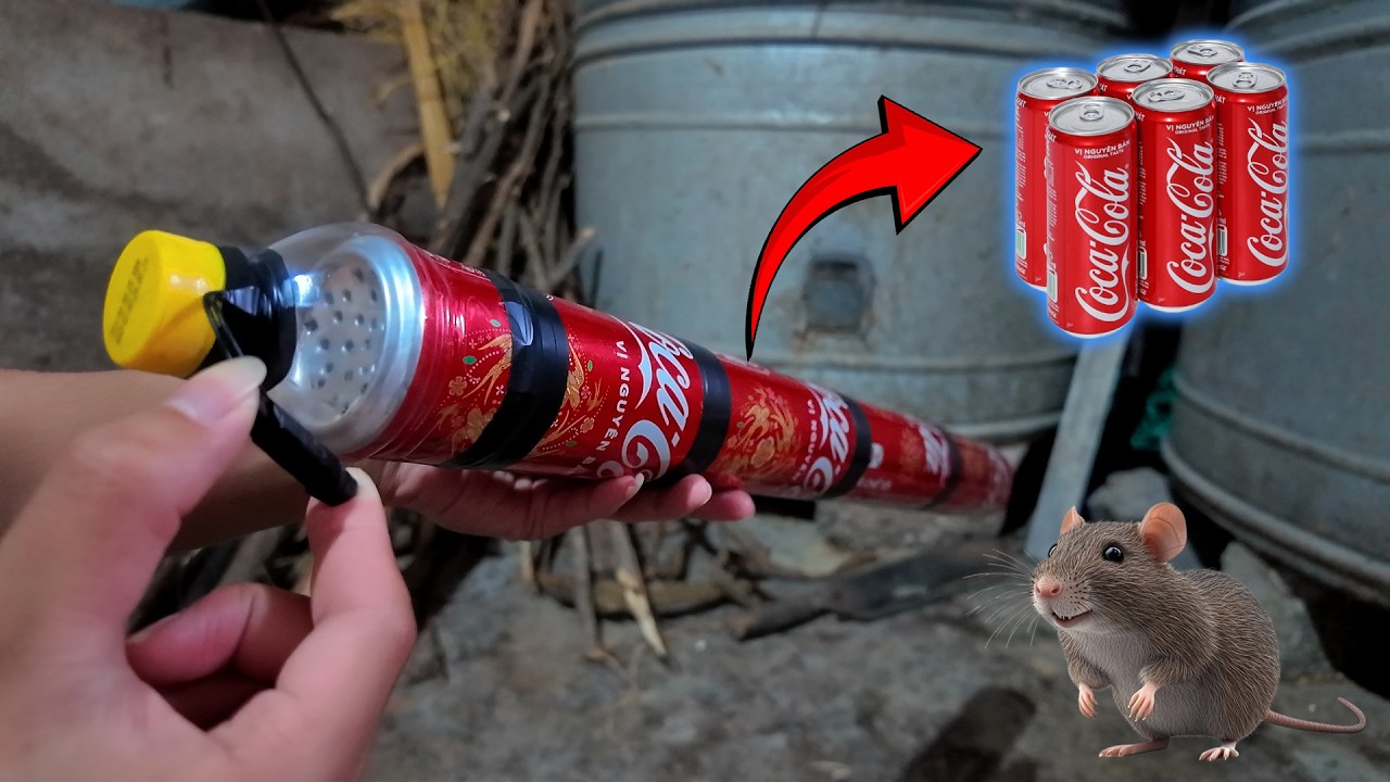 Cách Làm Boga Đuổi Chuột Bằng Lon Coca Đơn Giản