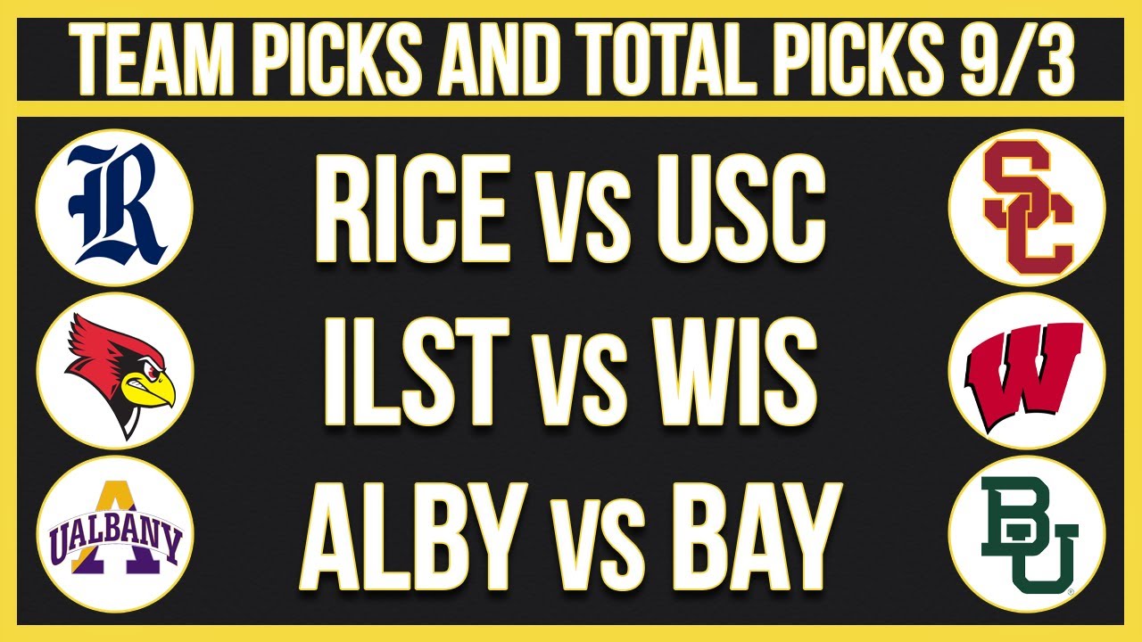 FREE College Football Picks and Predictions Today 9/3/22 NCAAF Picks
