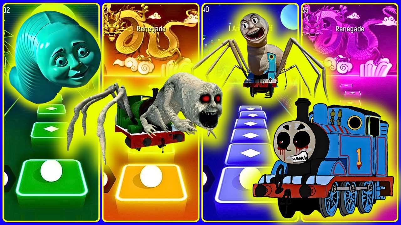 Thomas Train Eater vs Cursed Percy vs Spider Thomas vs Thomas Train EXE | Coffin Dance