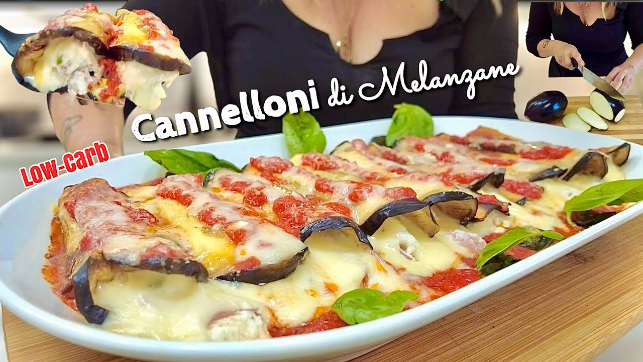 БАКЛАЖИНЫ КАННЕЛЛОНИ 🍆 БЕЗ УГЛЕВОДОВ БЕЗ ПАСТА легко и легко 🍆