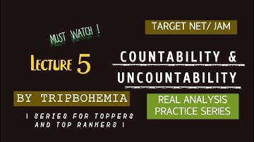 Countability-Uncountability & Similar Sets -L5 | Real Analysis Practice Series- CSIR NET /JAM /GATE