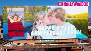 Alex Warren Surprises Kouvr Annon With A Billboard To Celebrate Their 2 Year Anniversary 11.12.20