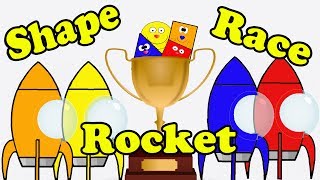 The Shapes Vivashapes The Fantastic Rocket Race Video For Kids Space Race