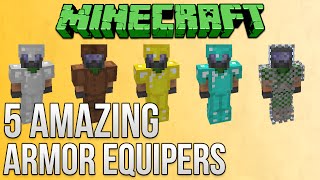 Minecraft: 5 Amazing Armor Equipers Tutorial
