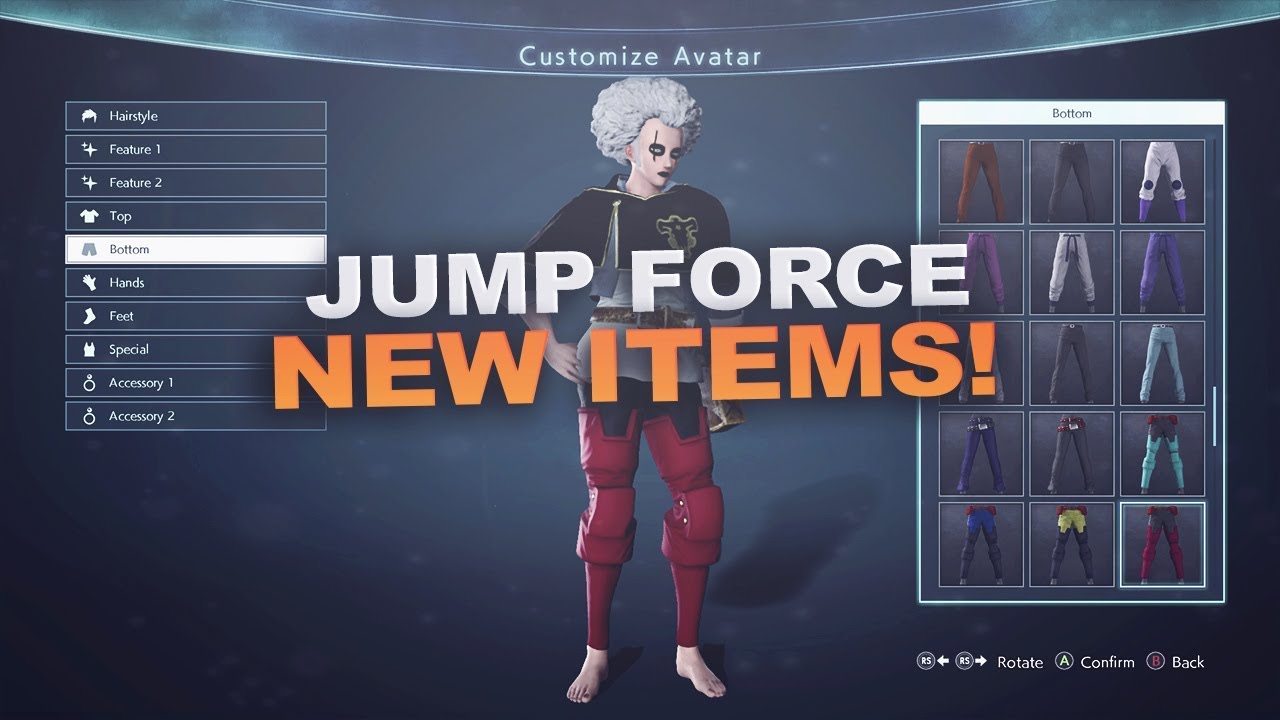 All new items in Jump Force! (I think)
