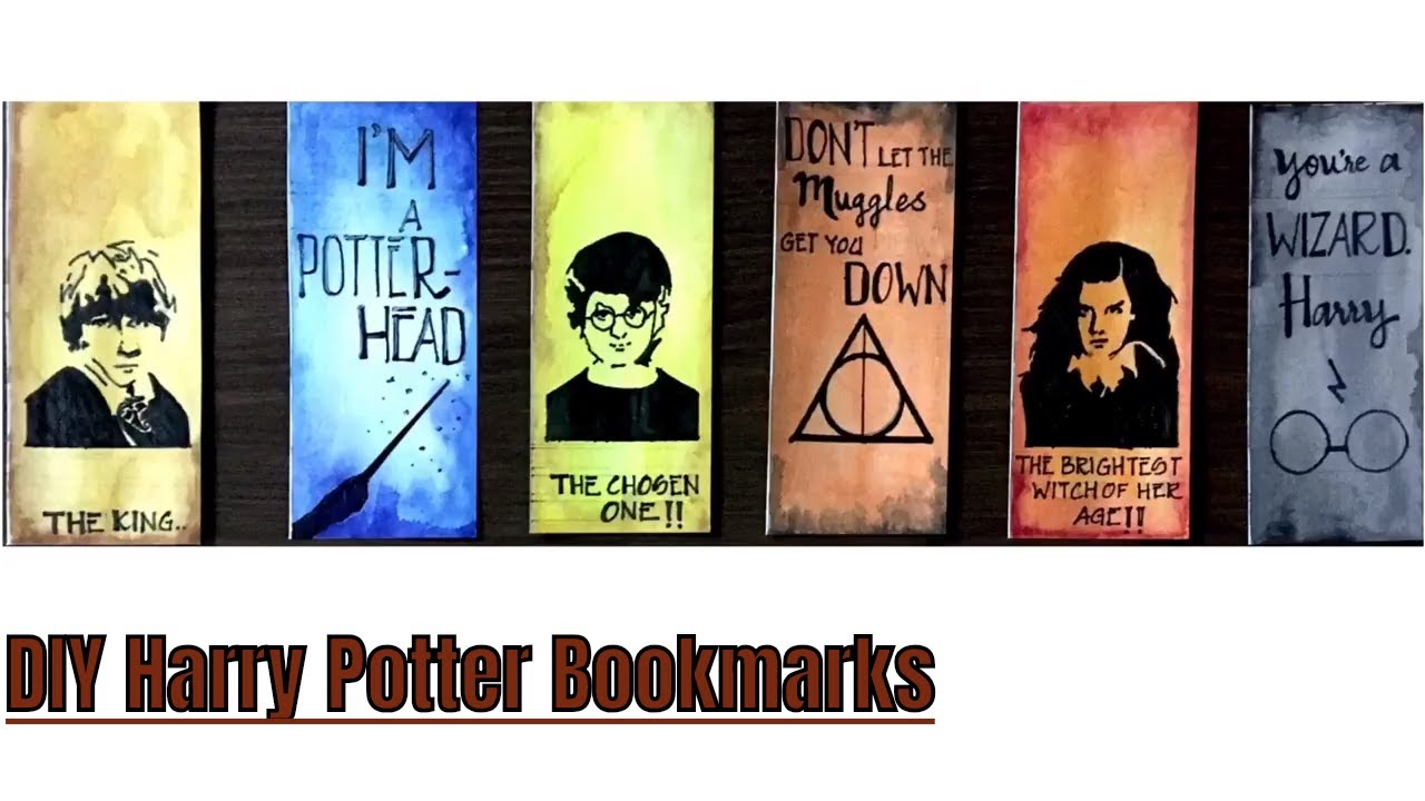 Make an easy DIY Harry Potter bookmark – Viviva Colors