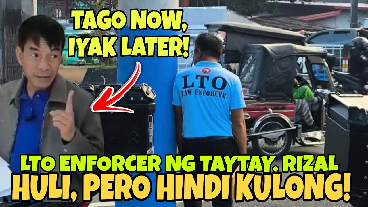 LTO ENFORCER NA NAGTATAGO SA LIKOD NG POSTE HINULI NG LTO! 