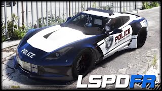 gta 5 lspd fr 74 ger 2k hot pursuit chevrolet corvette c7r deutsch grand theft auto 5 lspdfr