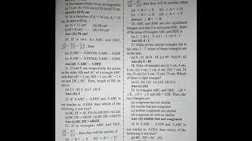 class 10 mathematics chapter 6//Triangles most important MCQ for hslc examination