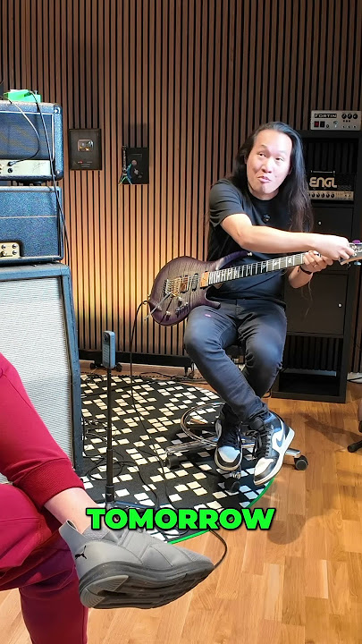 Herman Li stopped by the Office to show me his new guitar! @dragonforce