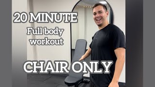 Chair Only Workout  20 Minutes  Lee Baldwin