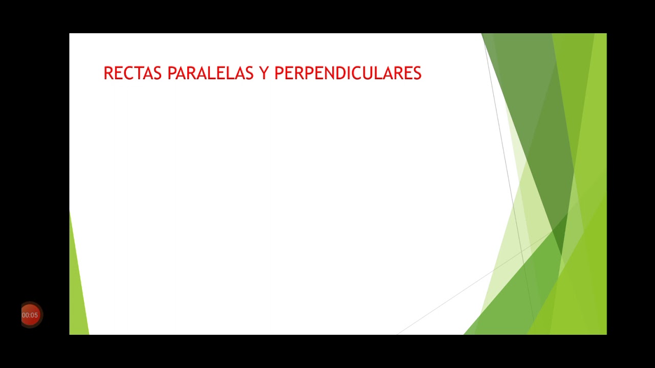Ejercicios de rectas paralela y perpendiculares