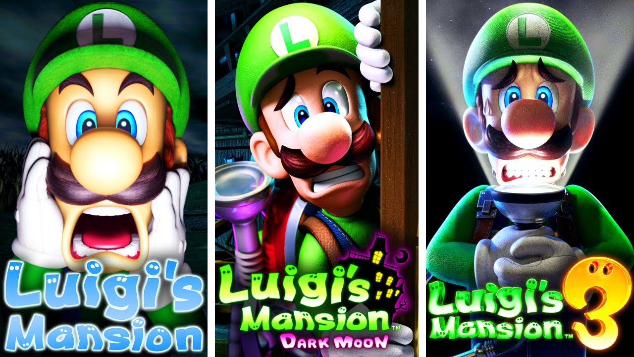 Luigi's Mansion Trilogy - Full Game Series | 100% Walkthrough No Damage Gameplay