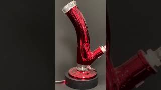 Xtreme Flat Base Red Metallic Bong